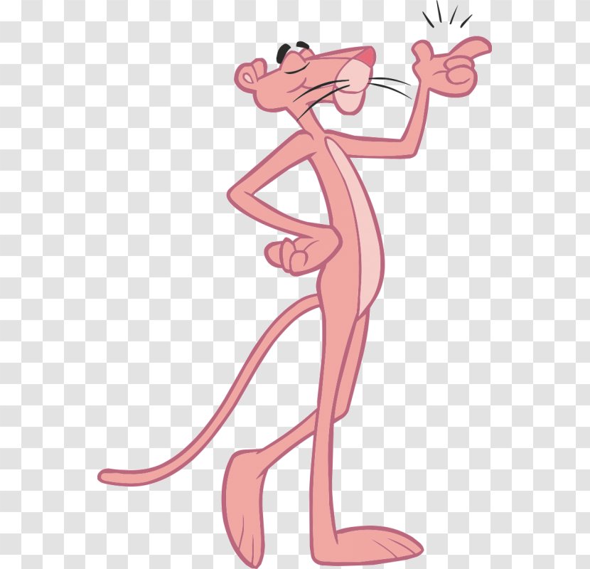 The Pink Panther Panthers Cartoon - Silhouette Transparent PNG