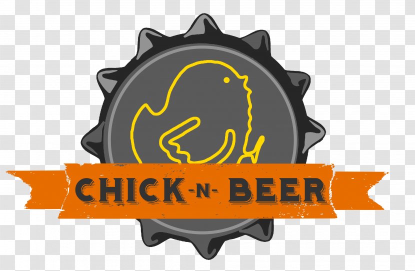 Chick N Beer Automobile Alley Paseo Arts District Logo Brand - Orange - Menu Transparent PNG