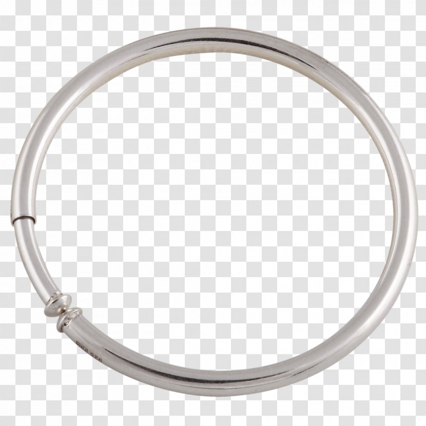 Silver Bangle Material Body Jewellery - Platinum Transparent PNG