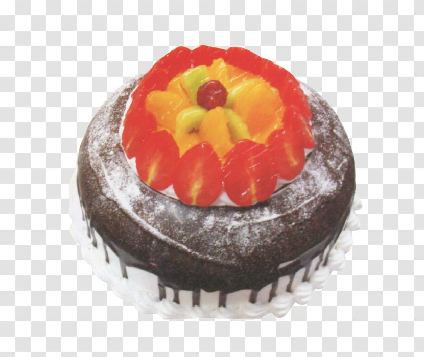 Fruitcake Chocolate Cake Torte Birthday Strawberry Cream - Frozen Dessert Transparent PNG