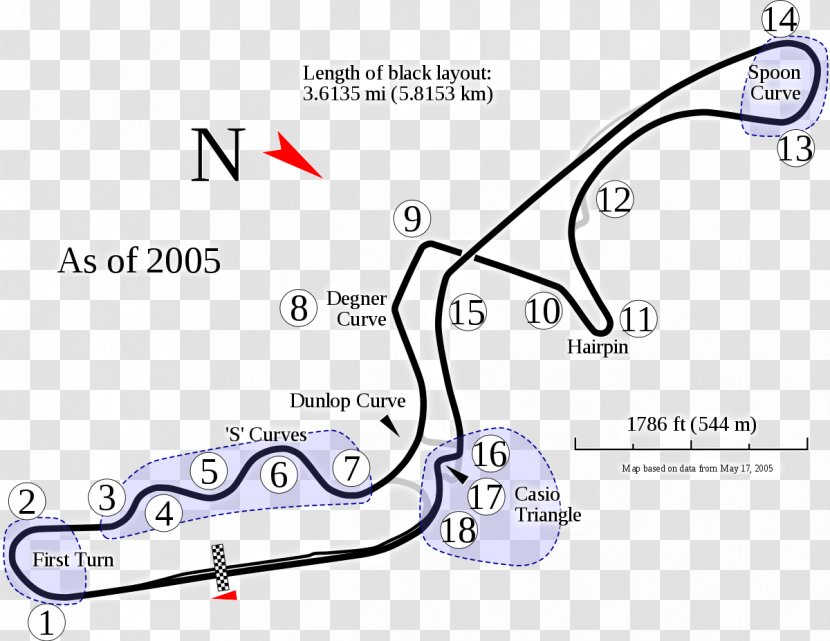 Suzuka Circuit Japanese Grand Prix Degner Race Track Formula 1 Transparent PNG