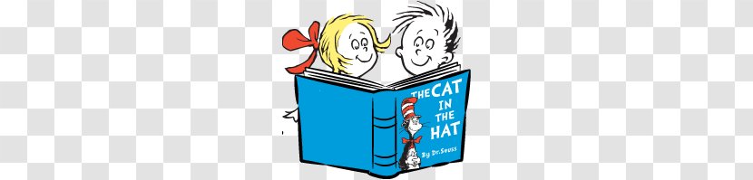 The Cat In Hat One Fish, Two Red Blue Fish Green Eggs And Ham Oh, Places Youll Go! Horton - Human Behavior - Reading Cliparts Transparent PNG