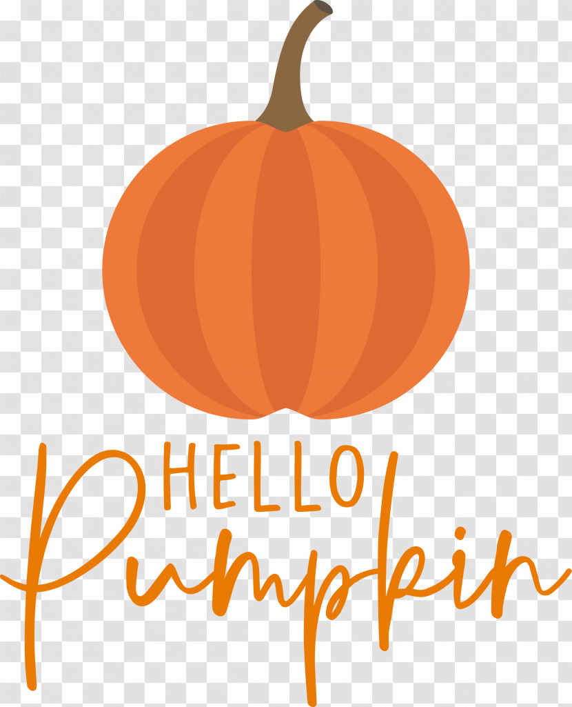 HELLO PUMPKIN Autumn Harvest Transparent PNG