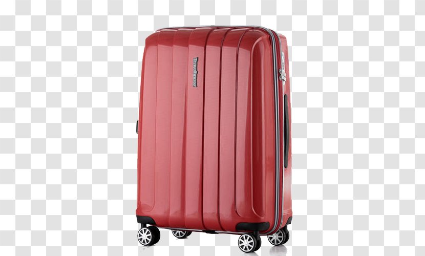 Hand Luggage Suitcase Travel Baggage Trolley - Wheel - Simple Red Transparent PNG