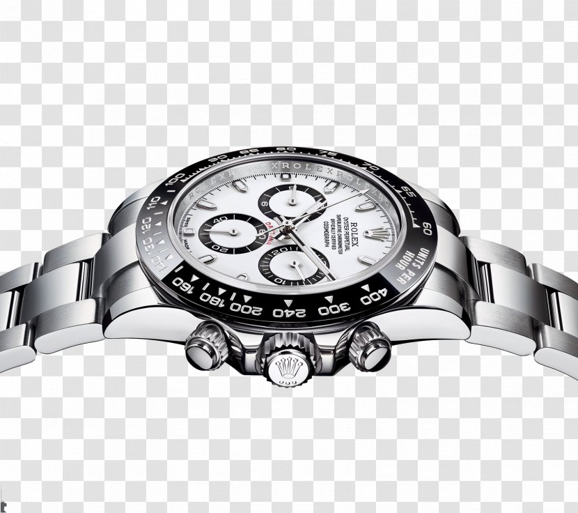 Rolex Daytona U52b3u529bu58ebu5b87u5b99u8ba1u578bu8feau901au62ff Chronograph Watch - Black And White - Silver Male Mechanical Watches Transparent PNG