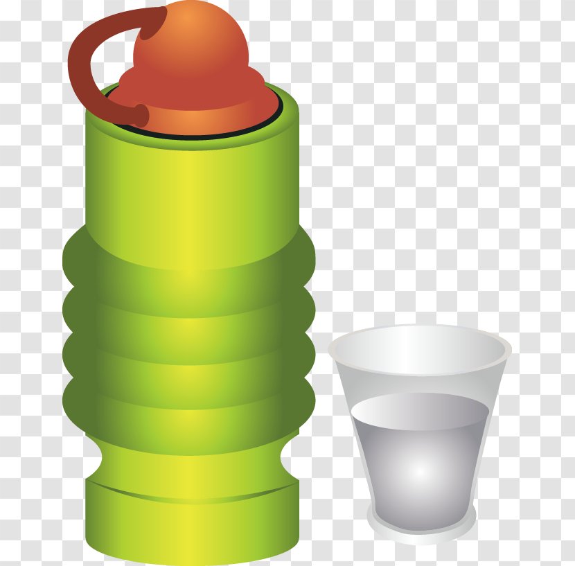 Cartoon Cup - Trophy - Green Mug Transparent PNG