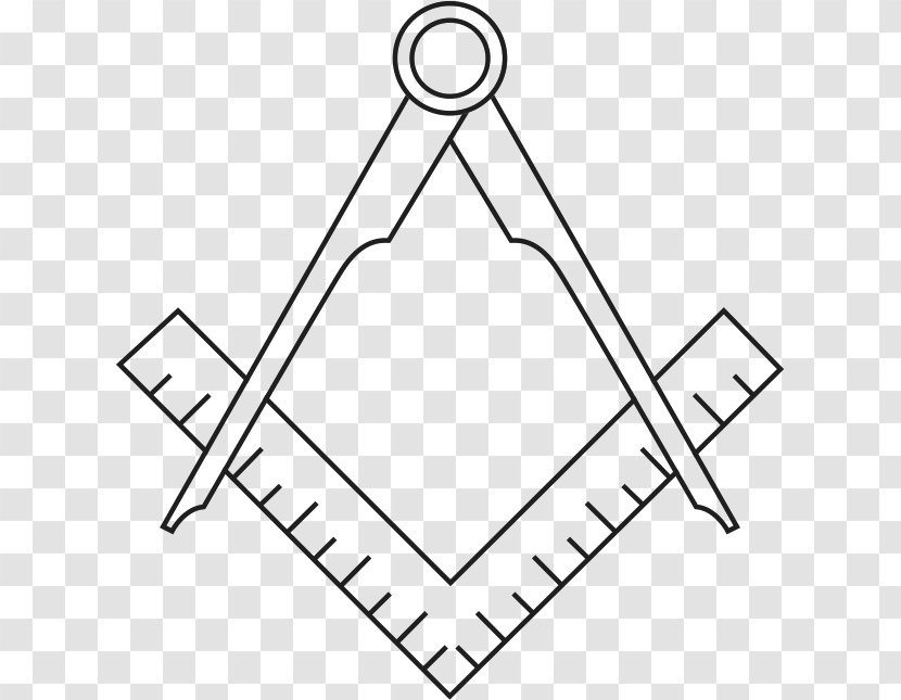 Freemasonry Masonic Lodge Square And Compasses Symbol Decal - Triangle Transparent PNG