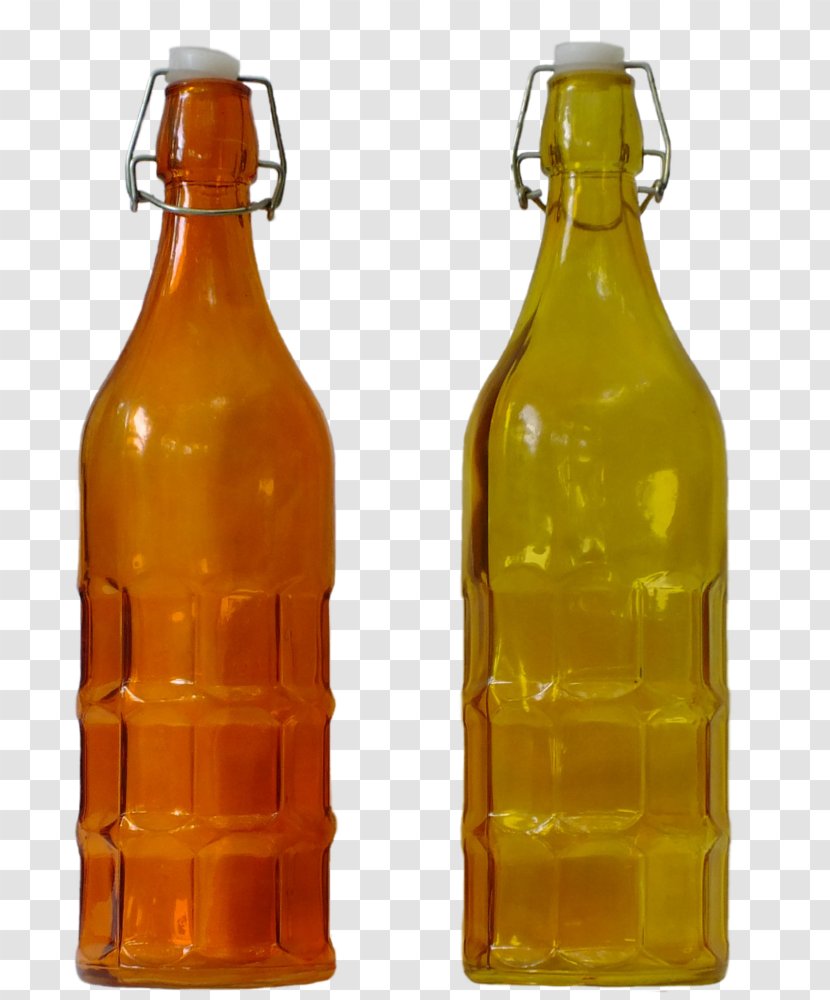Glass Bottle Beer Caramel Color - Orange Transparent PNG