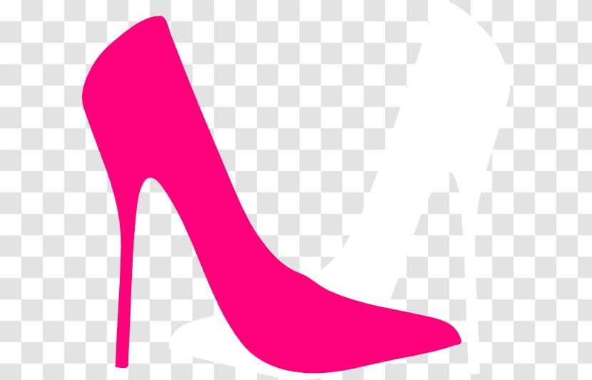 High-heeled Footwear Stiletto Heel Shoe Clip Art - Cartoon - Pink Cliparts Transparent PNG