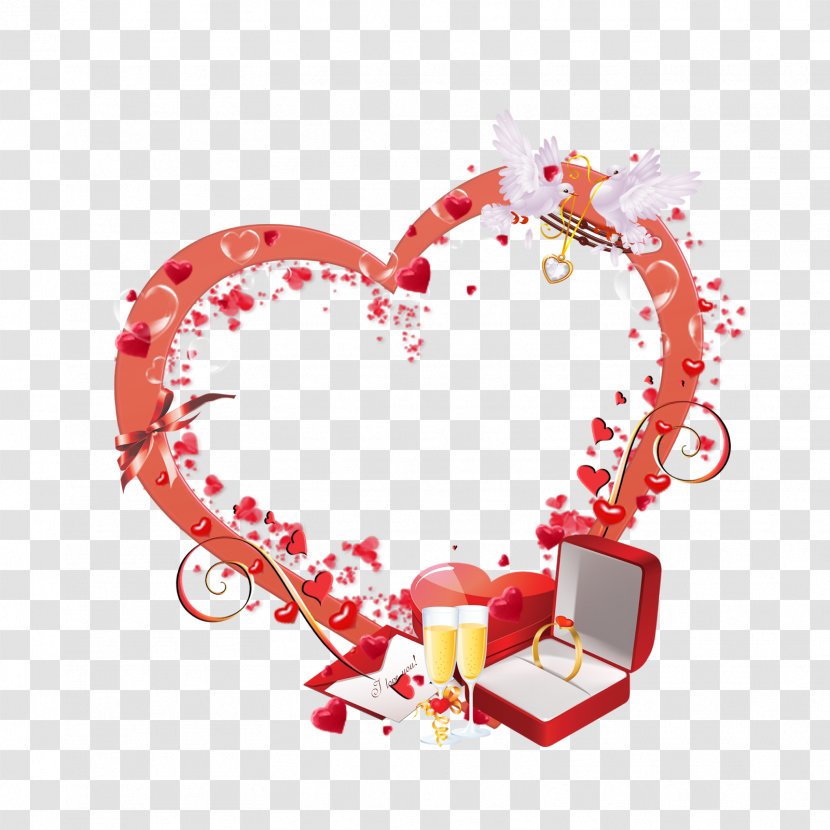 Heart - Frame - Cartoon Transparent PNG