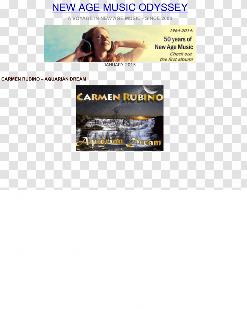 Aquarian Dream Carmen Rubino Advertising Compact Disc Brand - Artist - New Age Transparent PNG