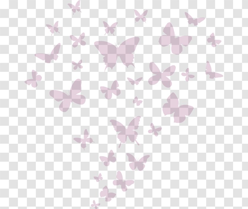 Wall Decal Sticker Drawing - Child - Pink Butterfly Transparent PNG