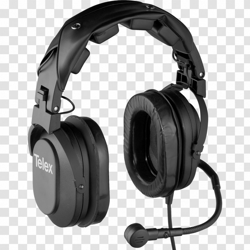 Noise-canceling Microphone Headphones Active Noise Control Telex - Headset Transparent PNG