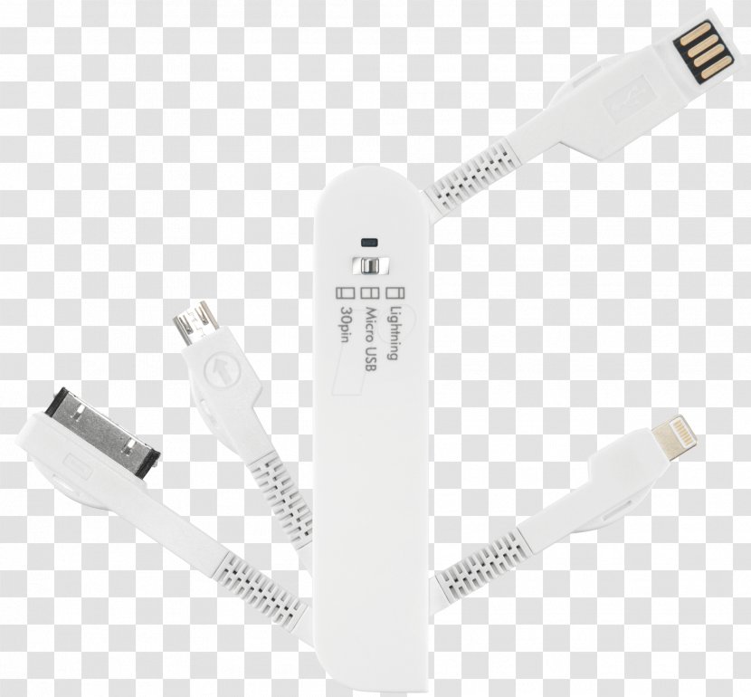 Electrical Cable Battery Charger Lightning Micro-USB - Connector - Usb Flash Transparent PNG