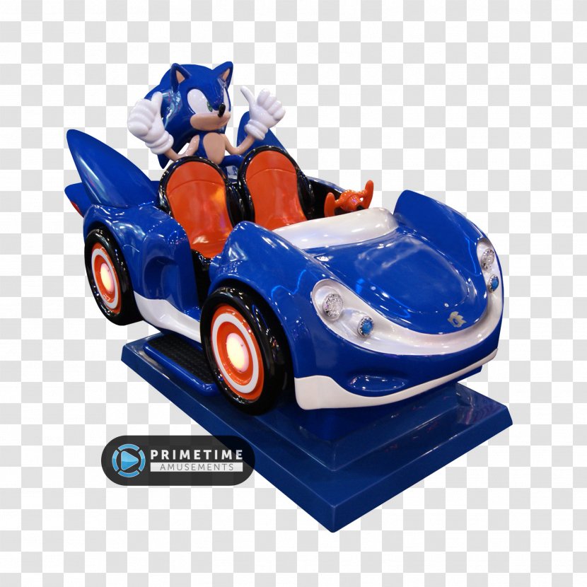 Sonic & Sega All-Stars Racing Car SegaSonic The Hedgehog Amusement Arcade Kiddie Ride - Model Transparent PNG