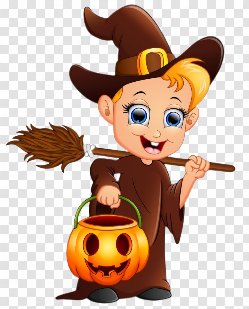 Cartoon Trick-or-treat Animated Clip Art Fictional Character - Hat Transparent PNG