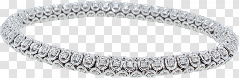 Bracelet Bangle Body Jewellery Silver - Jewelry Design - Diamond Material Transparent PNG