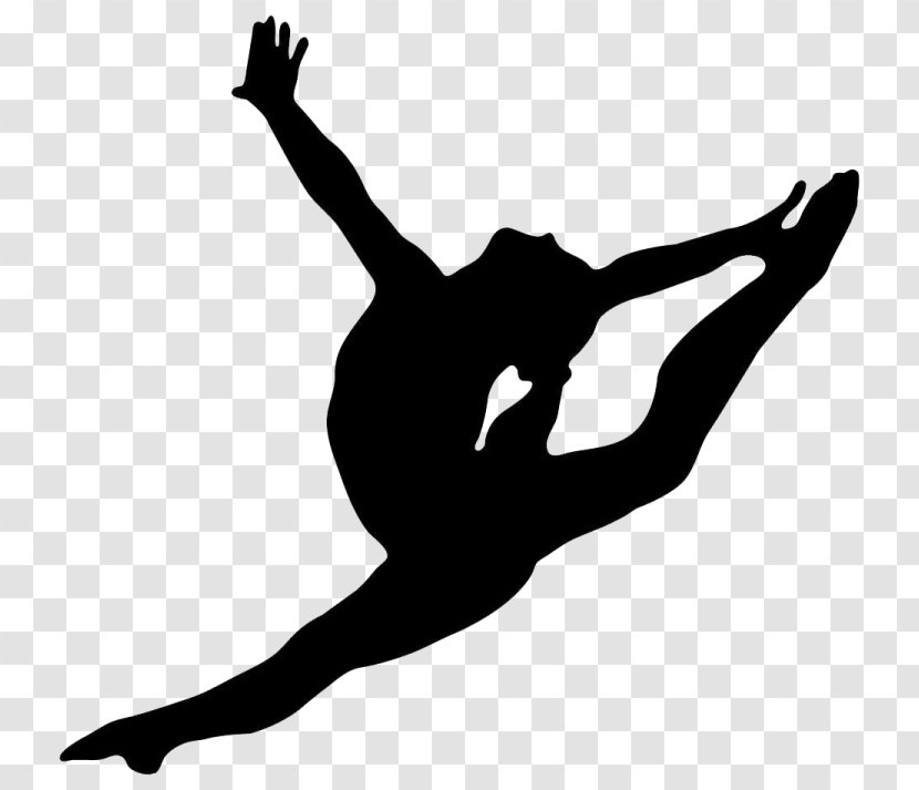 Artistic Gymnastics Silhouette Split Clip Art - Ballet Dancer Transparent PNG