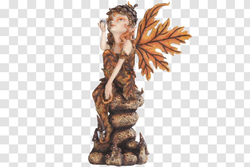 Fairy Sculpture Figurine - Mythical Creature - Autumn Deep Forest Transparent PNG