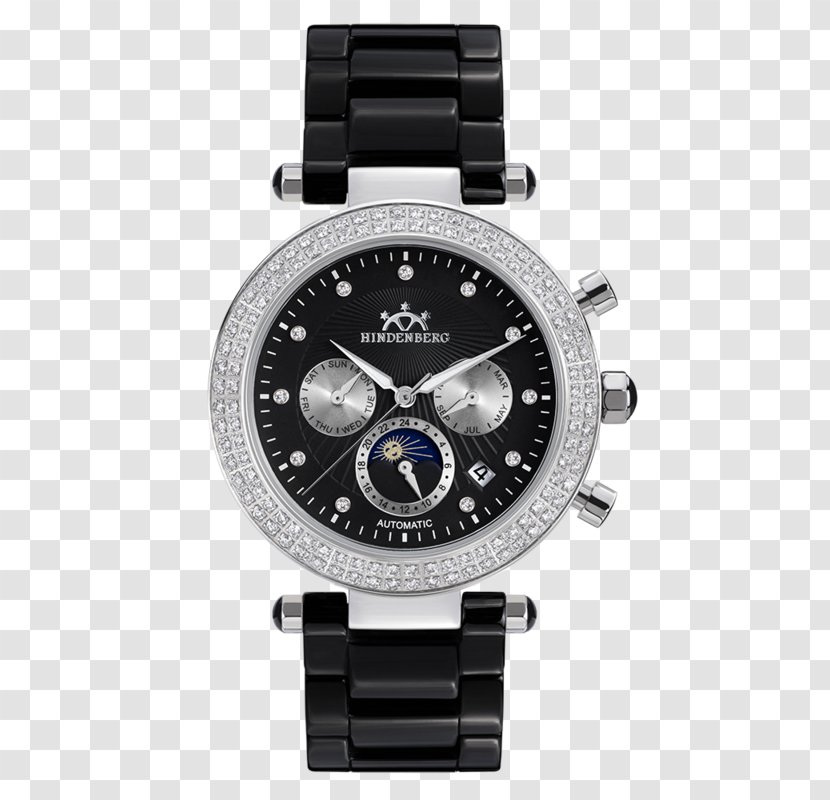 Watch Guess Clock Chronograph Strap - Leather Transparent PNG