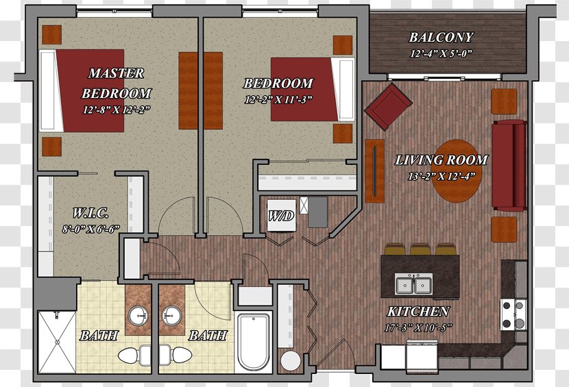 Floor Plan Lilly Preserve Road Property - Apartment Transparent PNG