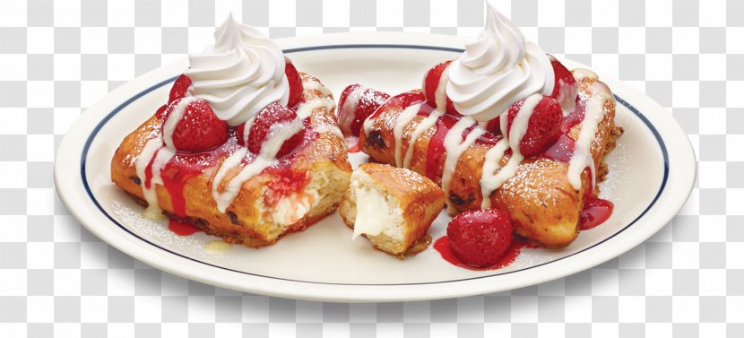 French Toast IHOP Stuffing Bananas Foster Cream - Strawberries - How To Make Transparent PNG