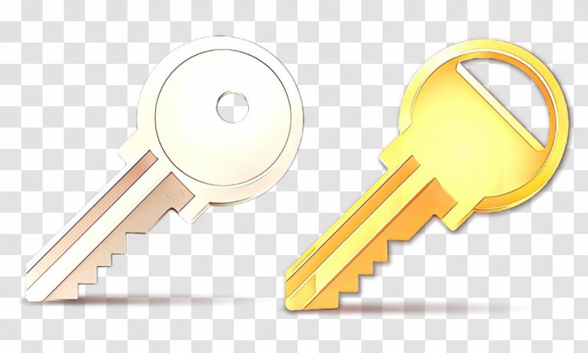 Yellow Key - Cartoon Transparent PNG