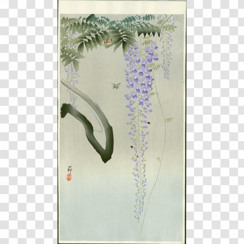 Woodblock Printing In Japan Ukiyo-e Painting Artist - Kunisada - Wisteria Floribunda Transparent PNG