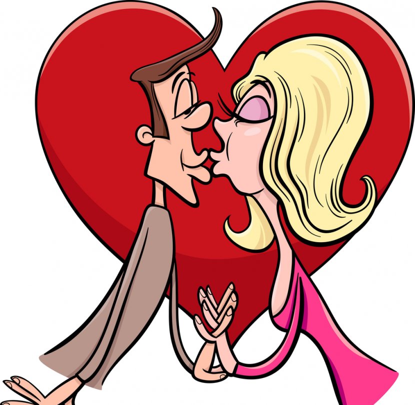 Cartoon Drawing Love - Heart - Couple Transparent PNG