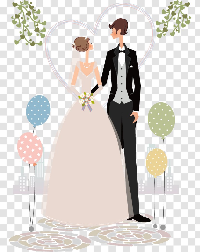 Christian Views On Marriage Wedding Illustration - Vector Hand-painted Transparent PNG