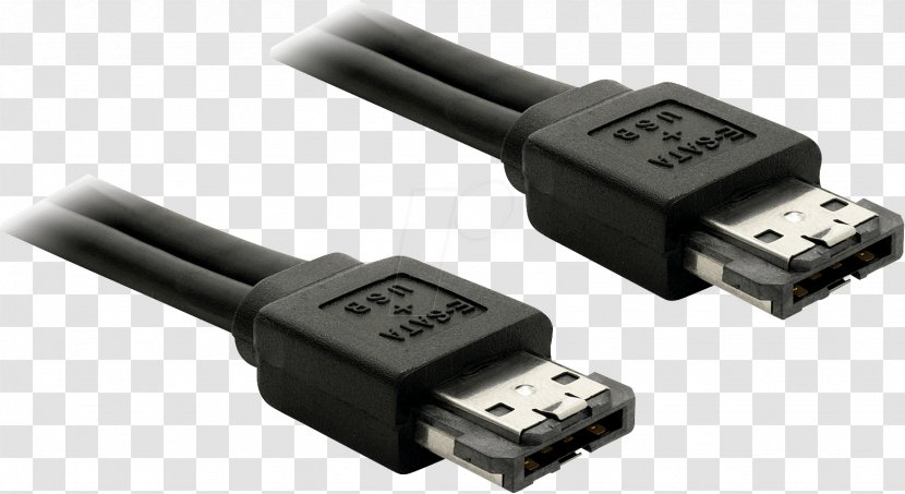 Electrical Cable ESATAp USB Serial ATA - Computer - Thunderbolt Transparent PNG