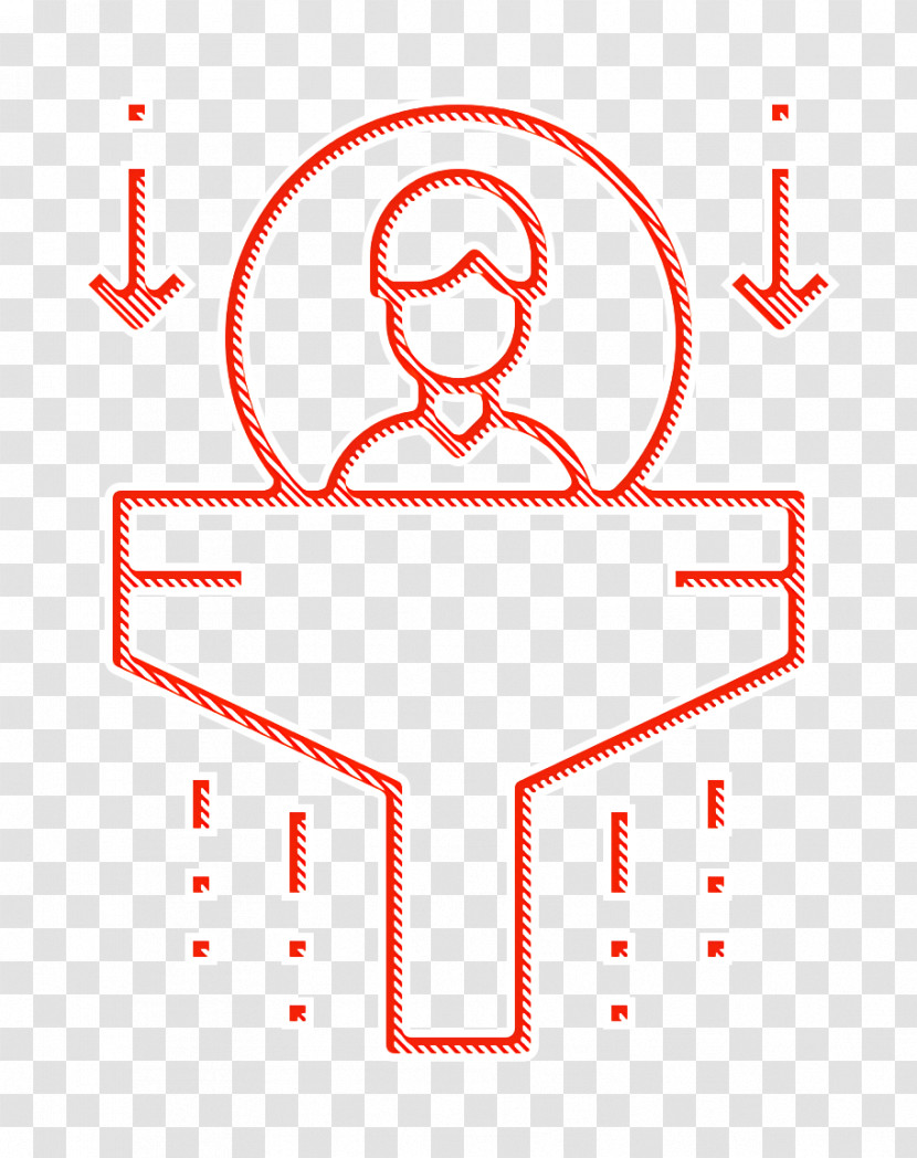 Management Icon Human Resources Icon Funnel Icon Transparent PNG