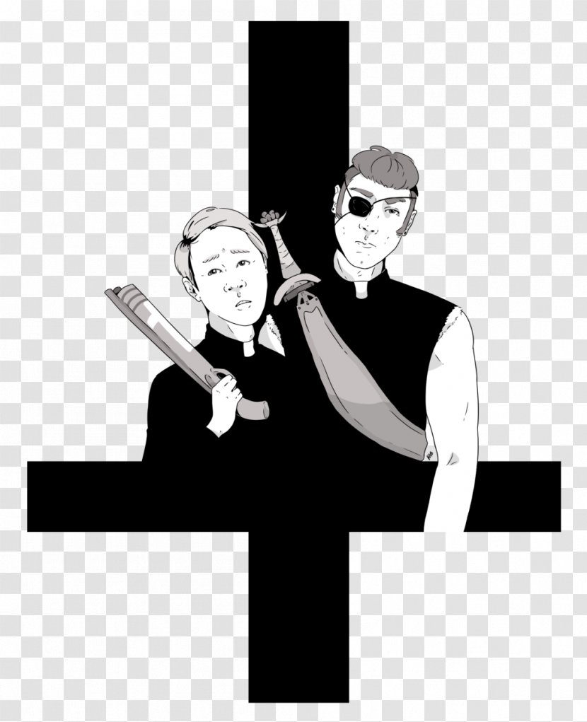 Monochrome Black And White Art - Photography - Priest Transparent PNG