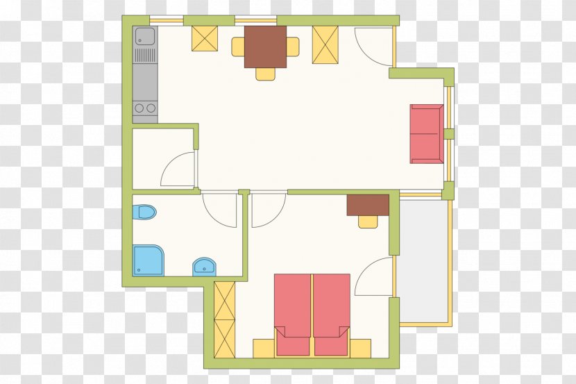House Cartoon - Floor - Room Transparent PNG