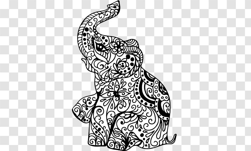 Henna Mehndi Indian Elephant Transparent PNG