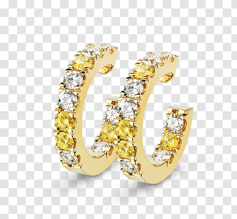 Earring Diamond Brilliant Solitaire - Bling Transparent PNG