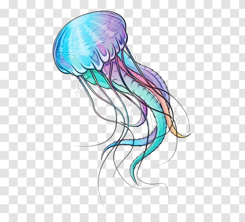 Mermaid Drawing - Long Hair Transparent PNG