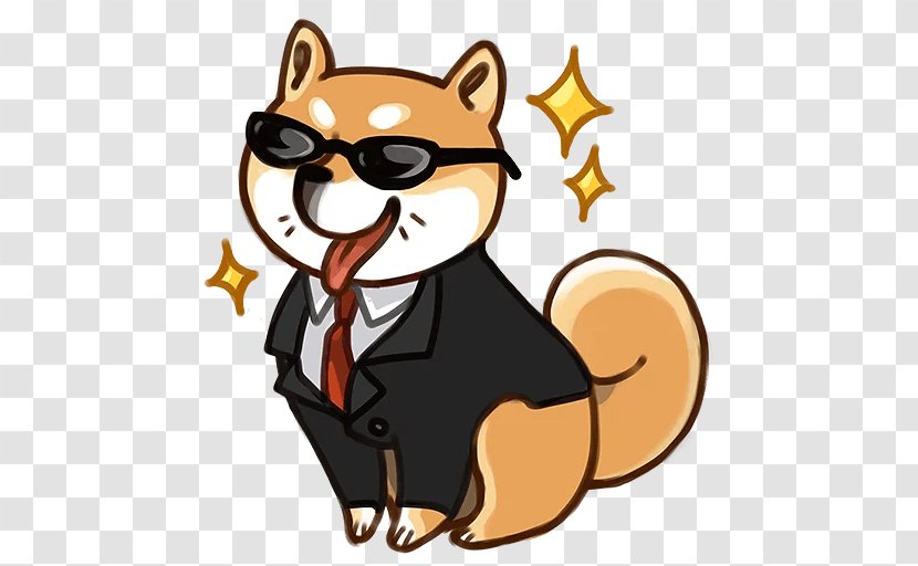 Shiba Inu Cartoon - Puppy - Squirrel Glasses Transparent PNG