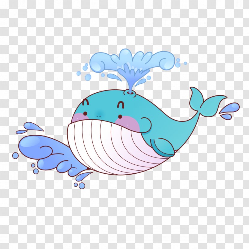 Sticker Whale - Cartoon Pattern Transparent PNG