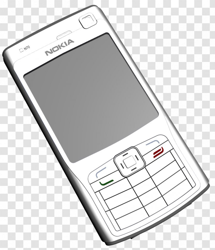 Telephone Nokia 6630 Feature Phone Clip Art - Electronic Device Transparent PNG