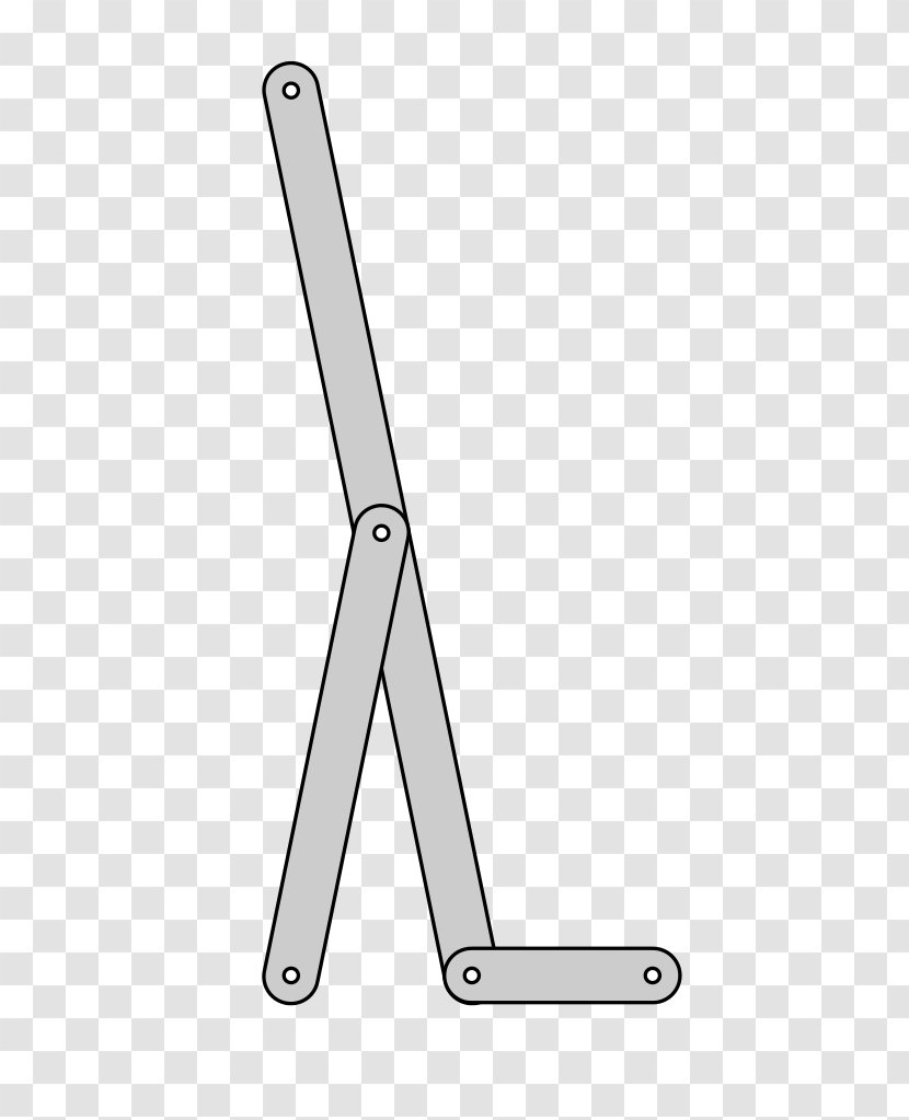 Chebyshev's Lambda Mechanism Four-bar Linkage Hoeckens - Kinematics Transparent PNG