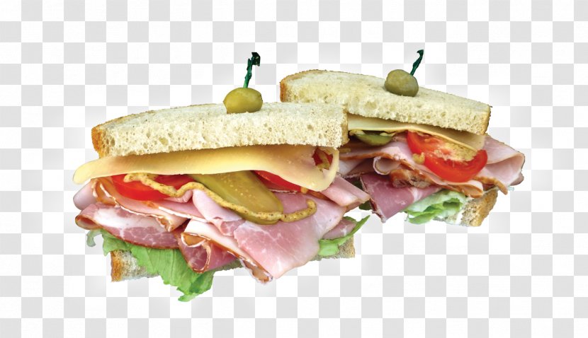 Ham Breakfast Sandwich Club Delicatessen Muffuletta - Lunch Transparent PNG