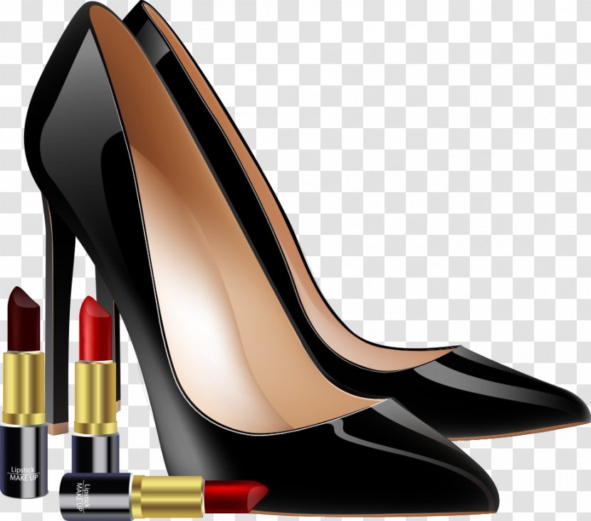 High-heeled Footwear Lipstick Shoe Cosmetics - Photography - Vector Shoes And Transparent PNG