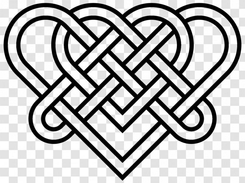 Celtic Knot Celts Heart Symbol Clip Art - Silhouette - Celticborderhd Transparent PNG