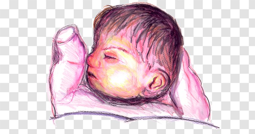 Nose Watercolor Painting Cheek Sketch - Figure Drawing - Newborn Transparent PNG