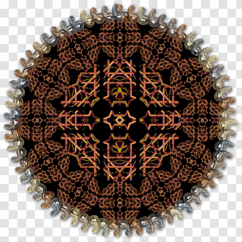 Symmetry Circle Brown Pattern - Persian Carpet Texture Transparent PNG