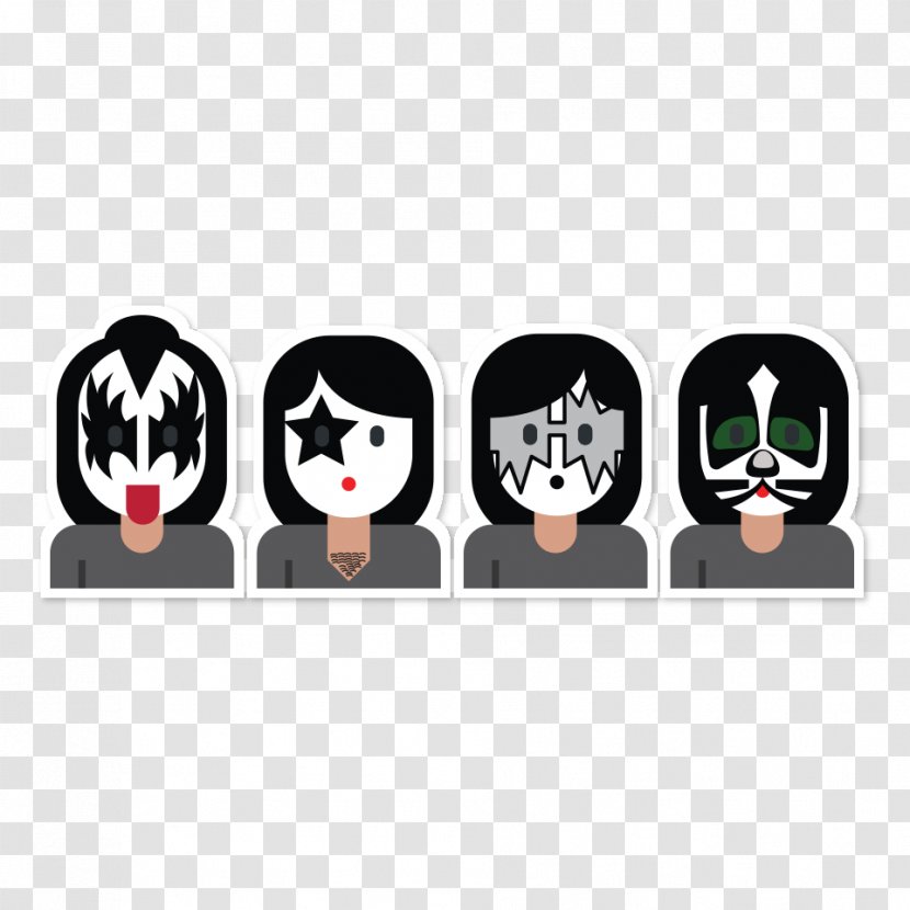Musician Musical Ensemble Emoji Black Veil Brides - Heart - Kiss Band Transparent PNG