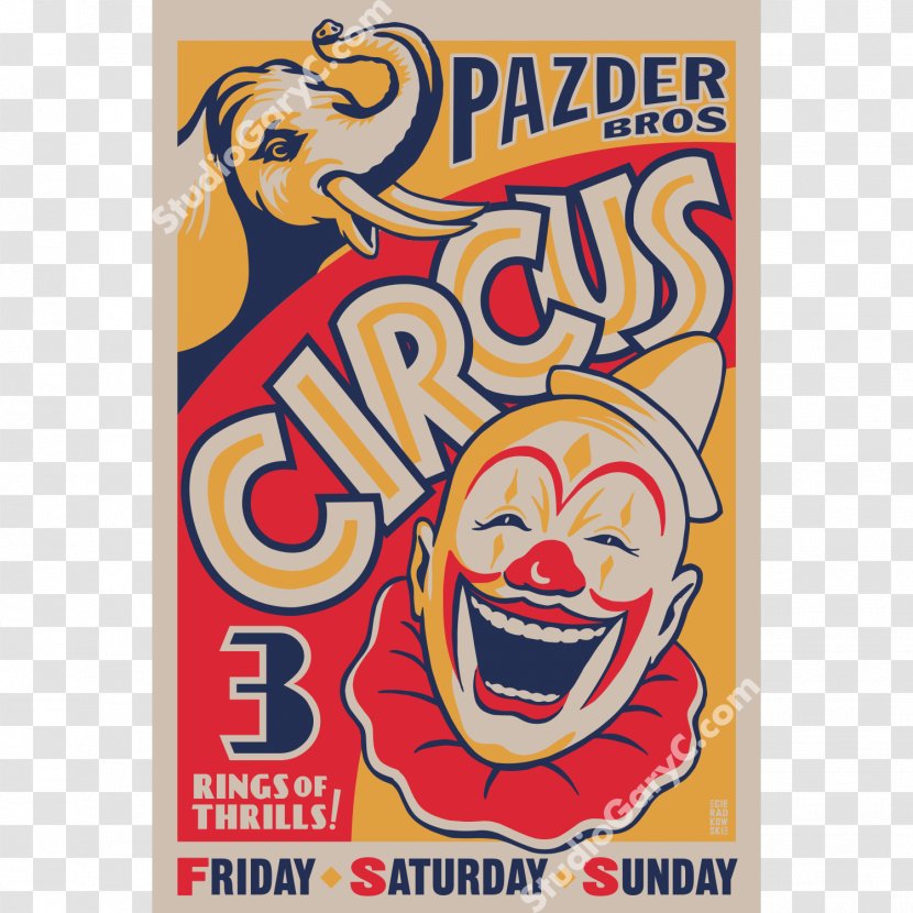 Art Deco Poster 1920s - Circus Transparent PNG