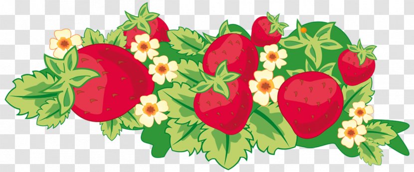 Strawberry Floral Design Infant - Fruit Transparent PNG