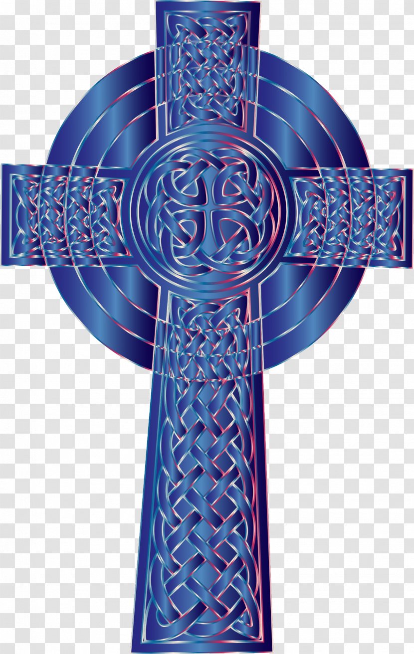 Celtic Cross Knot Celts Clip Art - Sapphire - Christian Transparent PNG